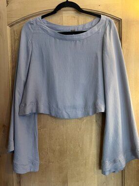 Free People cropped flowy top size small